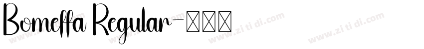 Bomeffa Regular字体转换 Bomeffa Regular字体转换